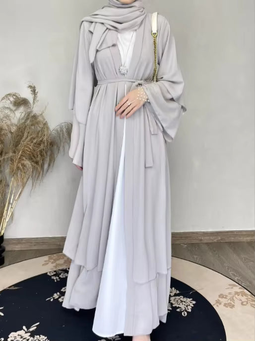 Samara - Chiffon Abaya Set (including Hijab &amp; Belt)