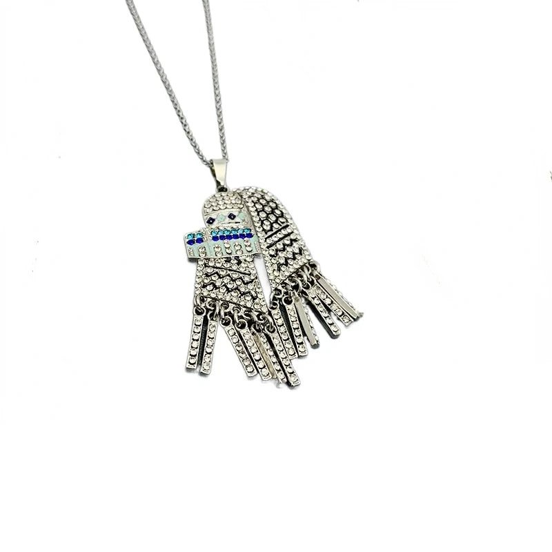 Al Aqsa Kufiya Tassel Necklace Unisex - Ergosalah - Ergonomic padded prayer mat for knee support