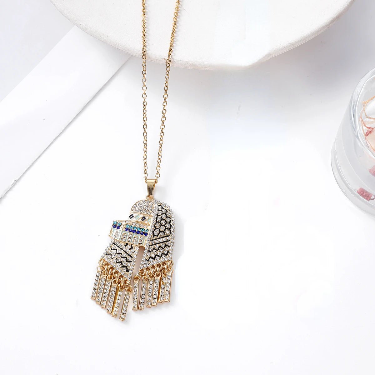 Al Aqsa Kufiya Tassel Necklace Unisex - Ergosalah - Ergonomic padded prayer mat for knee support