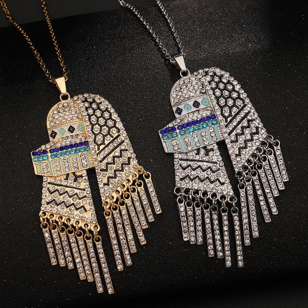 Al Aqsa Kufiya Tassel Necklace Unisex - Ergosalah - Ergonomic padded prayer mat for knee support