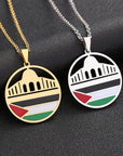 Al - Aqsa Mosque & Palestine Pendant Necklace - Ergosalah - Ergonomic padded prayer mat for knee support