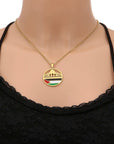 Al - Aqsa Mosque & Palestine Pendant Necklace - Ergosalah - Ergonomic padded prayer mat for knee support