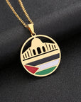 Al - Aqsa Mosque & Palestine Pendant Necklace - Ergosalah - Ergonomic padded prayer mat for knee support