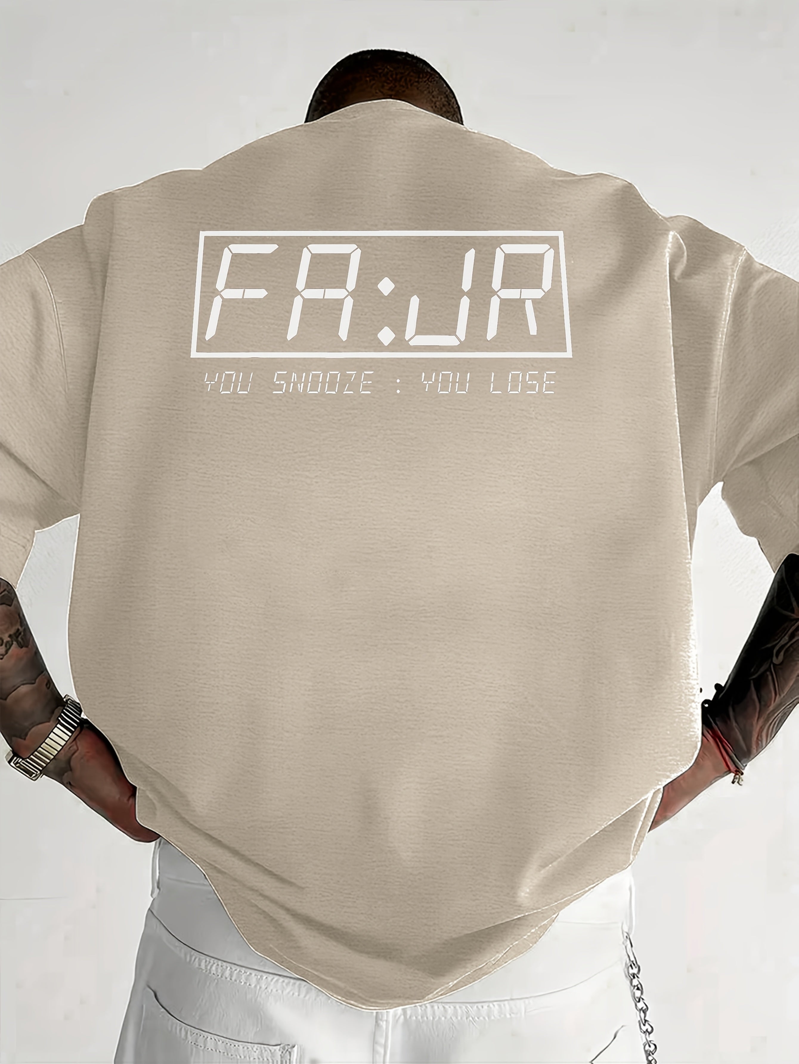 Dawn Time Muslim Ramadan Men's Casual Short Sleeve T-Shirt - FAJR Prayer Time Graphic Print, Breathable 100% Polyester, Round Neck Regular Fit Tee for Summer, Black with White Lettering, Relaxed Outing Attire, Medium Stretch Fabric - Ergosalah - Ergonomic padded prayer mat for knee support