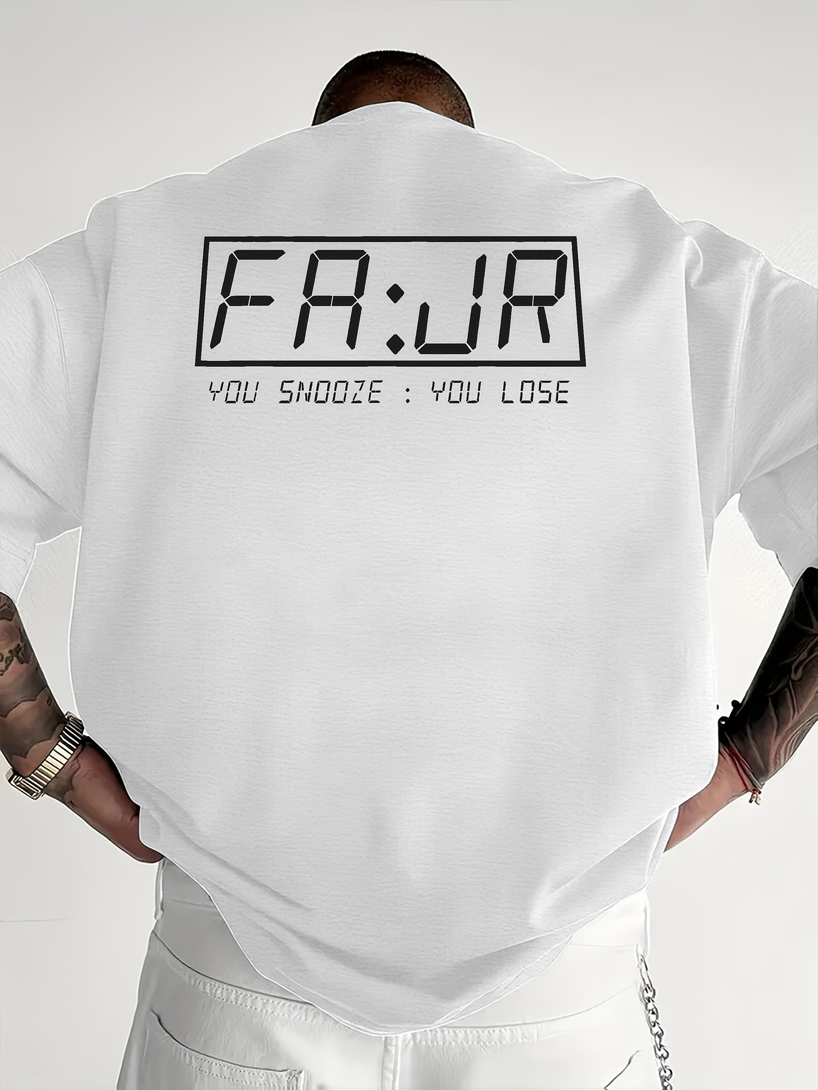 Dawn Time Muslim Ramadan Men's Casual Short Sleeve T-Shirt - FAJR Prayer Time Graphic Print, Breathable 100% Polyester, Round Neck Regular Fit Tee for Summer, Black with White Lettering, Relaxed Outing Attire, Medium Stretch Fabric - Ergosalah - Ergonomic padded prayer mat for knee support