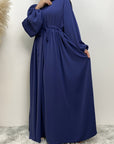 Elegant Long Sleeve Zipper Abaya - Ergosalah - Ergonomic padded prayer mat for knee support