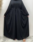 Elegant Long Sleeve Zipper Abaya - Ergosalah - Ergonomic padded prayer mat for knee support