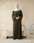 Everyday Wear Modest Long Sleeve Polyester Abaya - Ergosalah - Ergonomic padded prayer mat for knee support