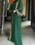 Fadhaa - Chiffon abaya set (including hijab) - Ergosalah - Ergonomic padded prayer mat for knee support