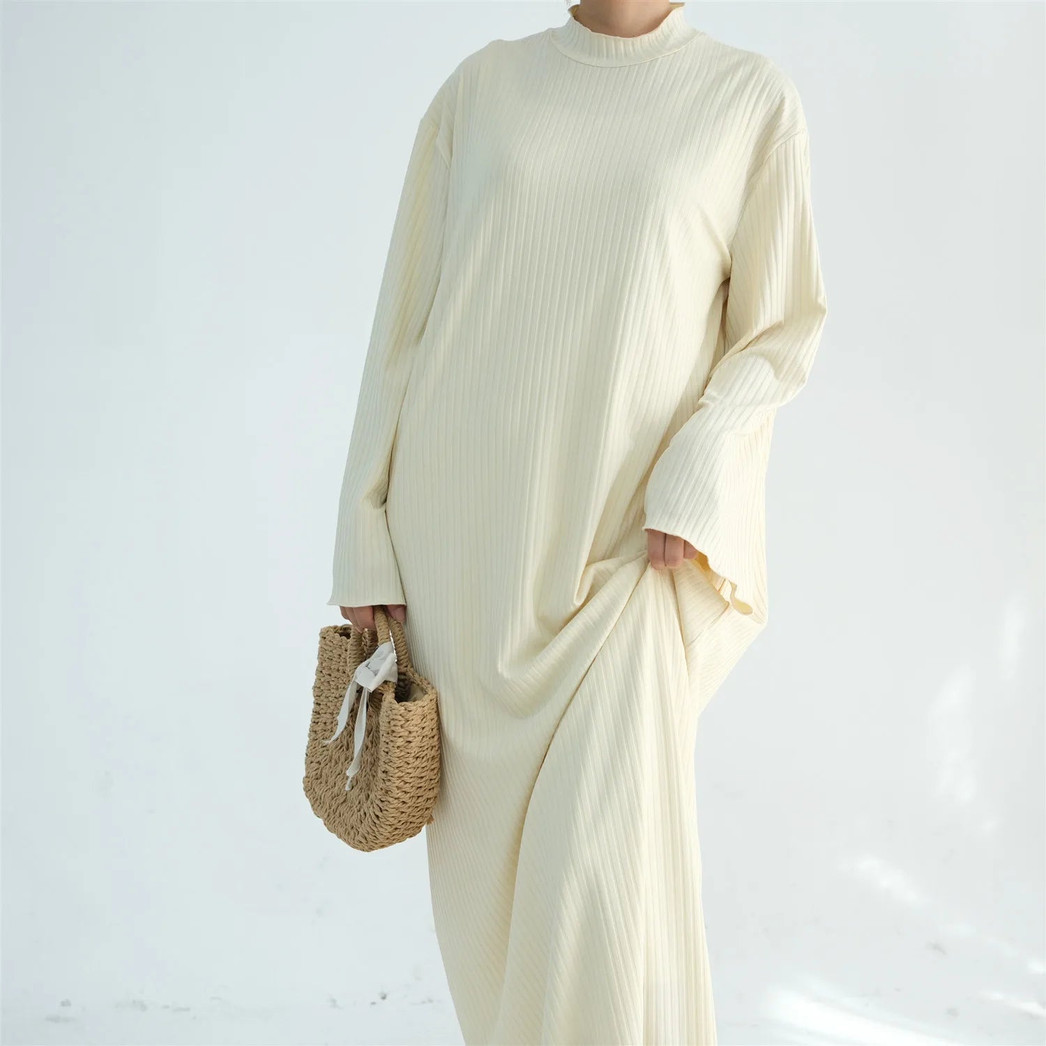 High Neck Daily Modest Abaya - Ergosalah - Ergonomic padded prayer mat for knee support