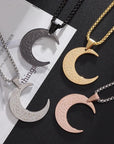 Inna Ma’al Usri Yusra Crescent Moon Necklace - Ergosalah - Ergonomic padded prayer mat for knee support
