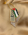 Keffiyeh Necklace - Ergosalah - Ergonomic padded prayer mat for knee support
