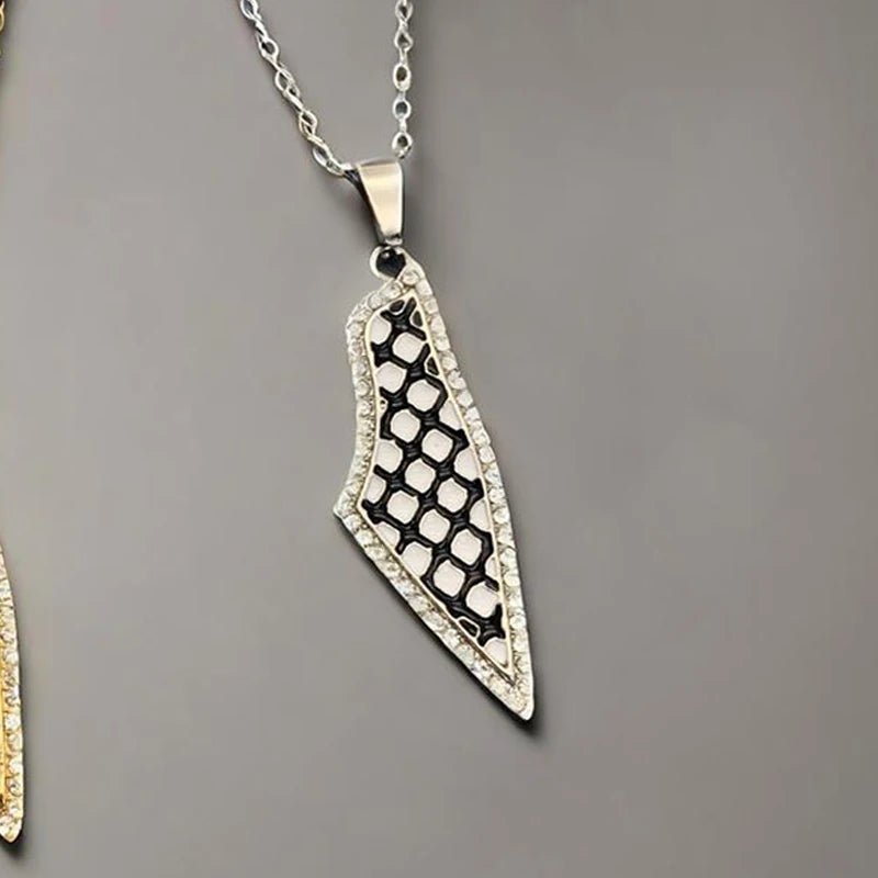 Keffiyeh Palestine Necklace Unisex - Ergosalah - Ergonomic padded prayer mat for knee support