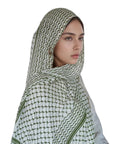 Keffiyeh Print Modal Hijab - Ergosalah - Ergonomic padded prayer mat for knee support