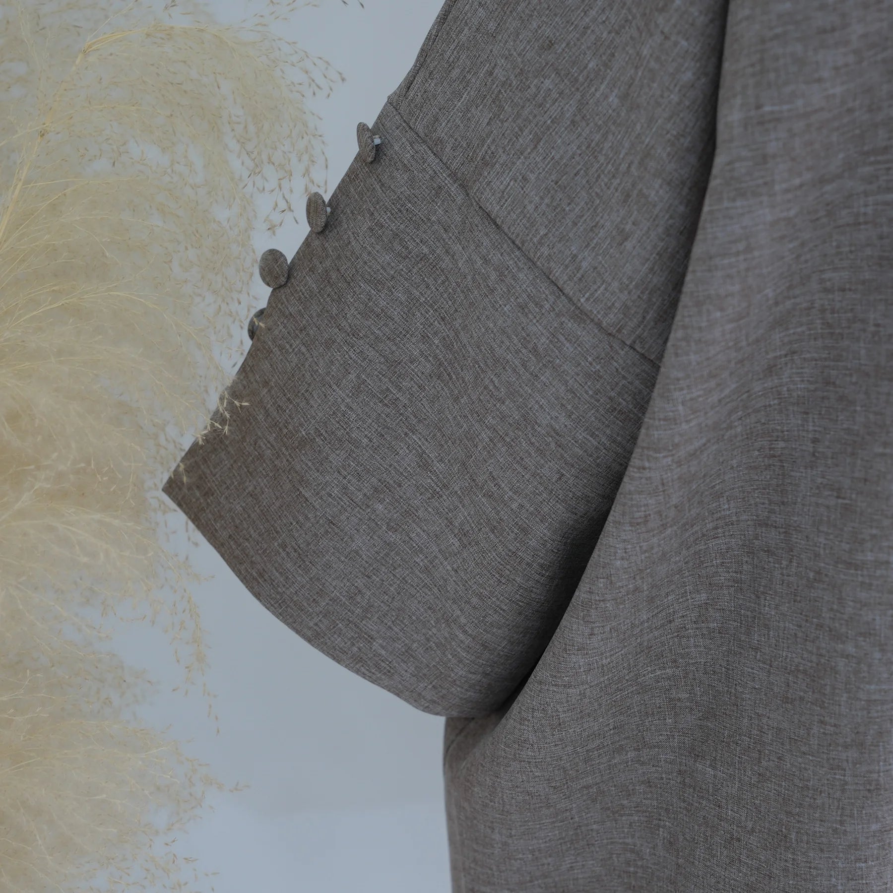 Long Abaya Coat Kimono Style - Ergosalah - Ergonomic padded prayer mat for knee support