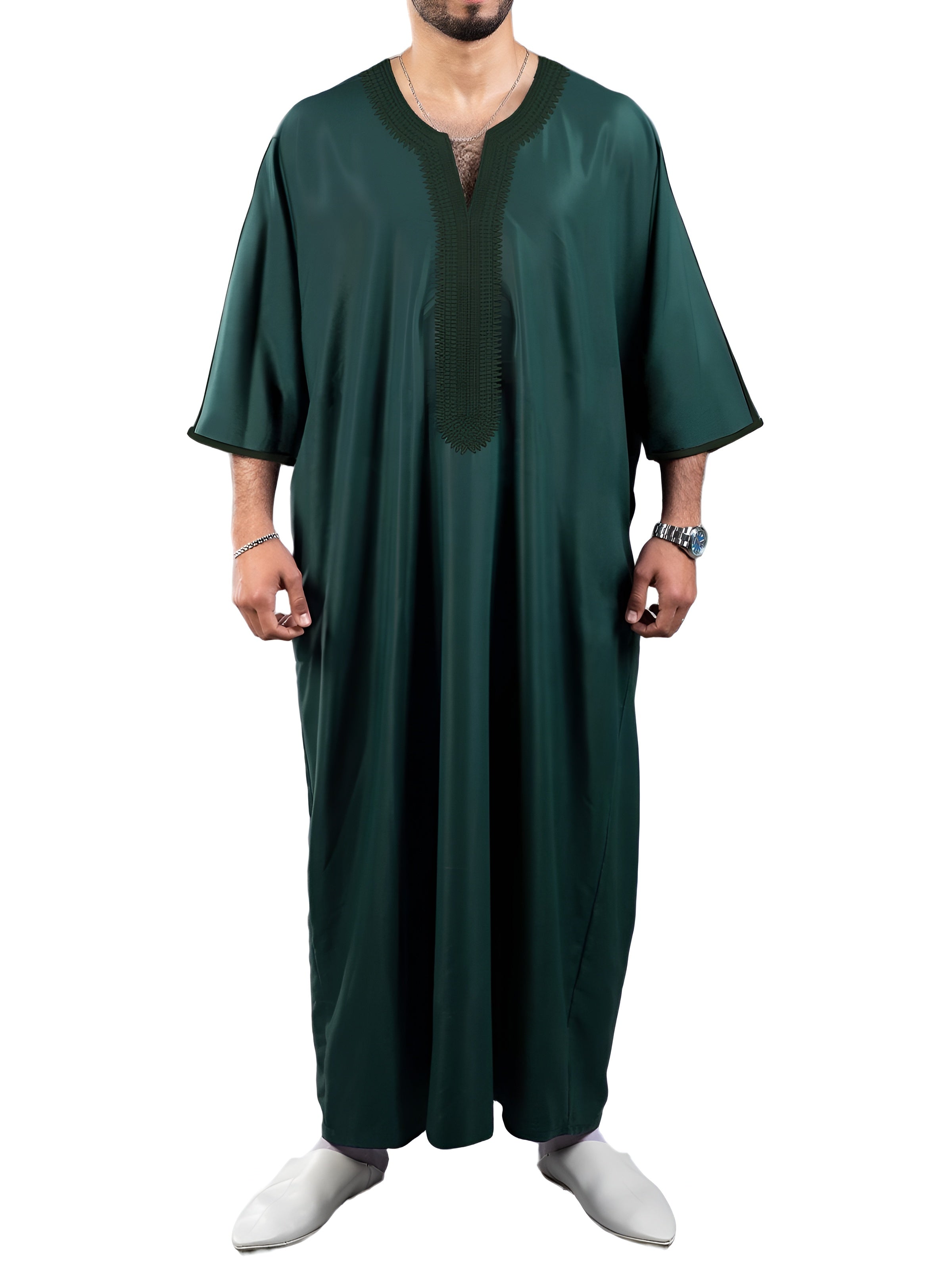 Men Kandura Dishdasha 2 - Ergosalah - Ergonomic padded prayer mat for knee support