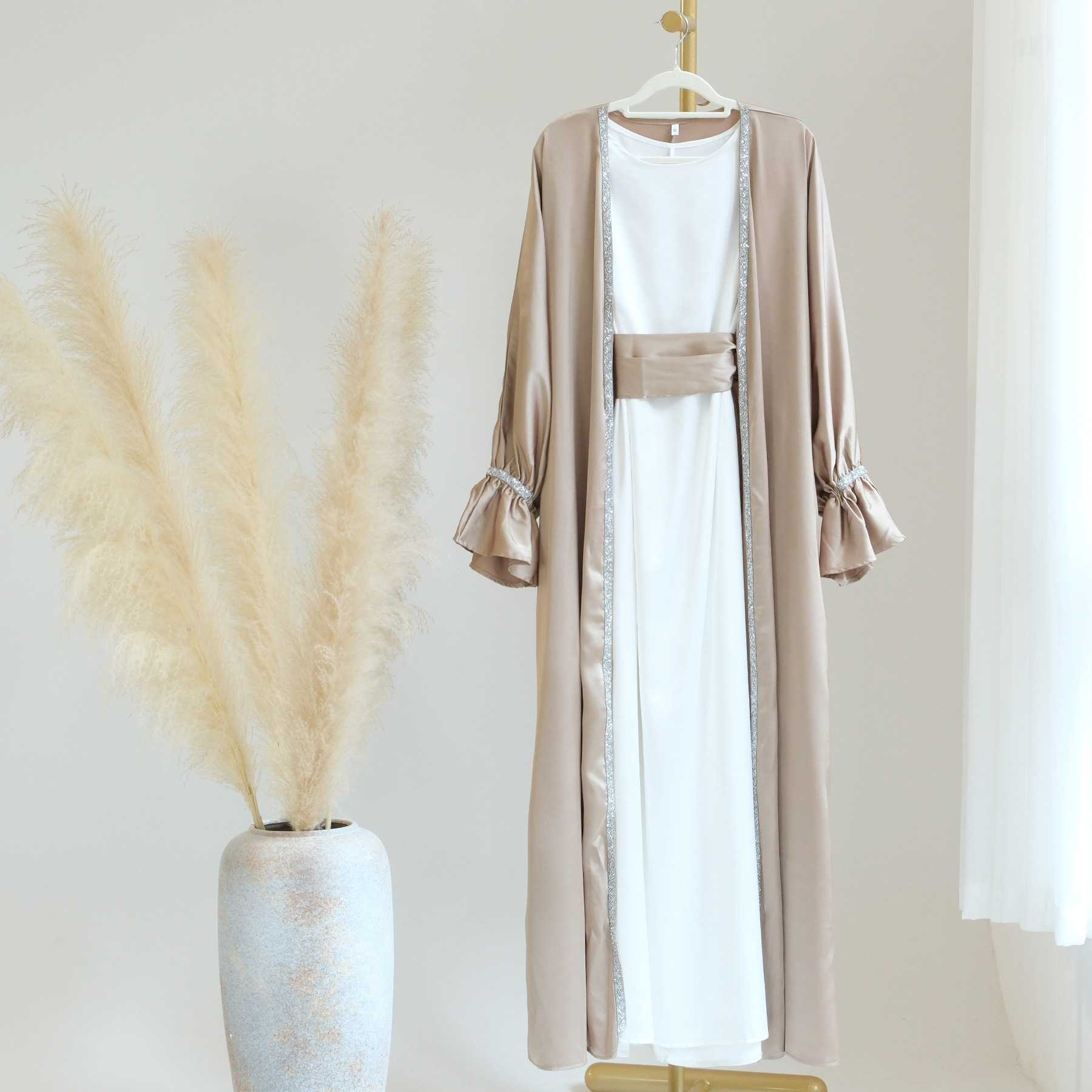 Mina - Nida Abaya Set (Includes Inner Dress & Belt) - Ergosalah - Ergonomic padded prayer mat for knee support