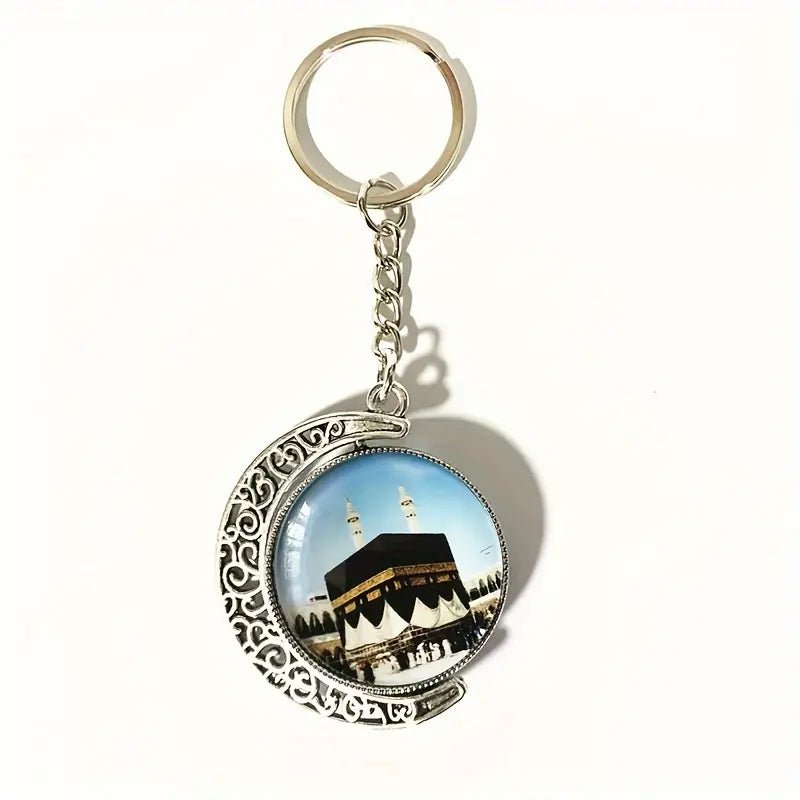 Moon Shaped Islamic Rotating Keychain - Ergosalah - Ergonomic padded prayer mat for knee support