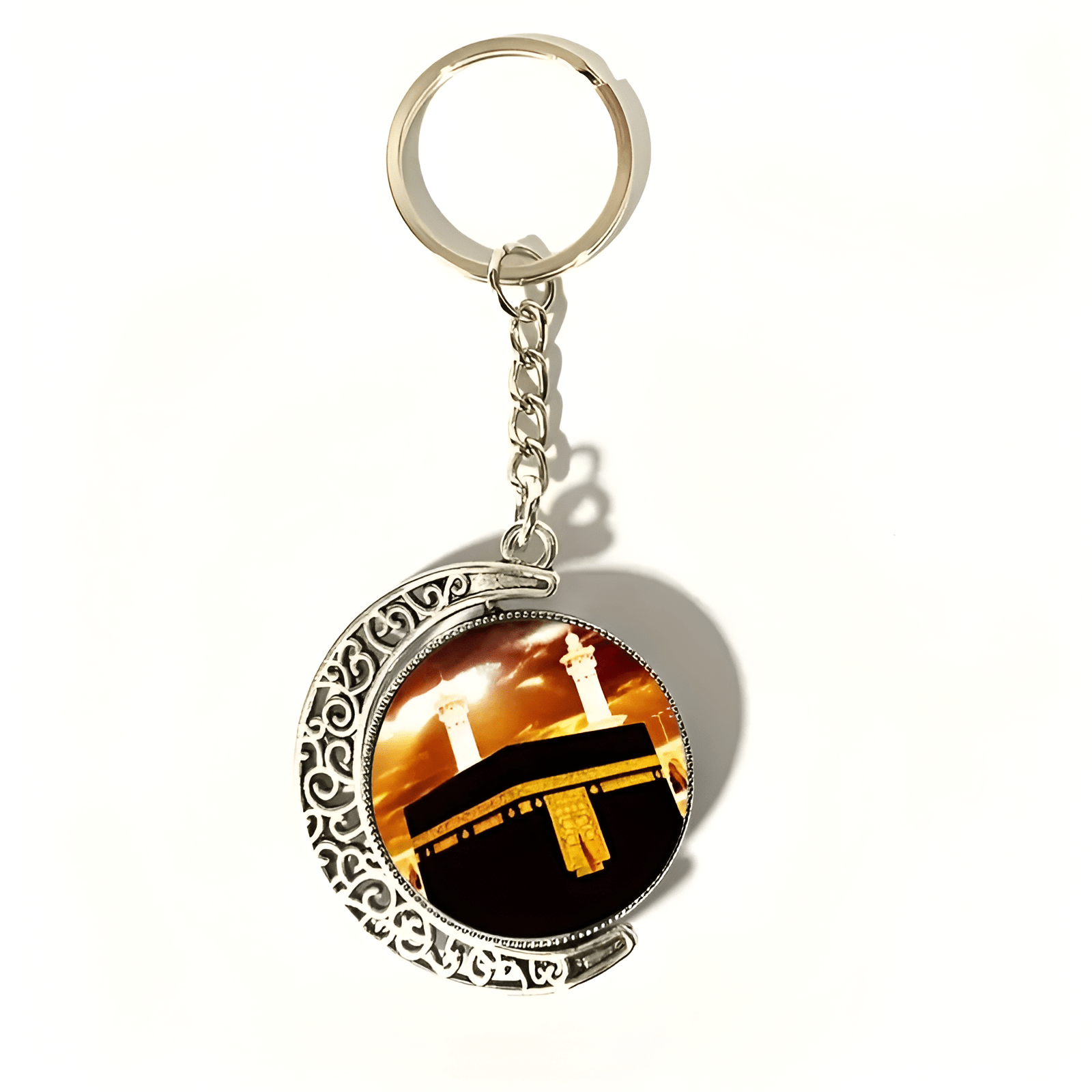 Moon Shaped Islamic Rotating Keychain - Ergosalah - Ergonomic padded prayer mat for knee support