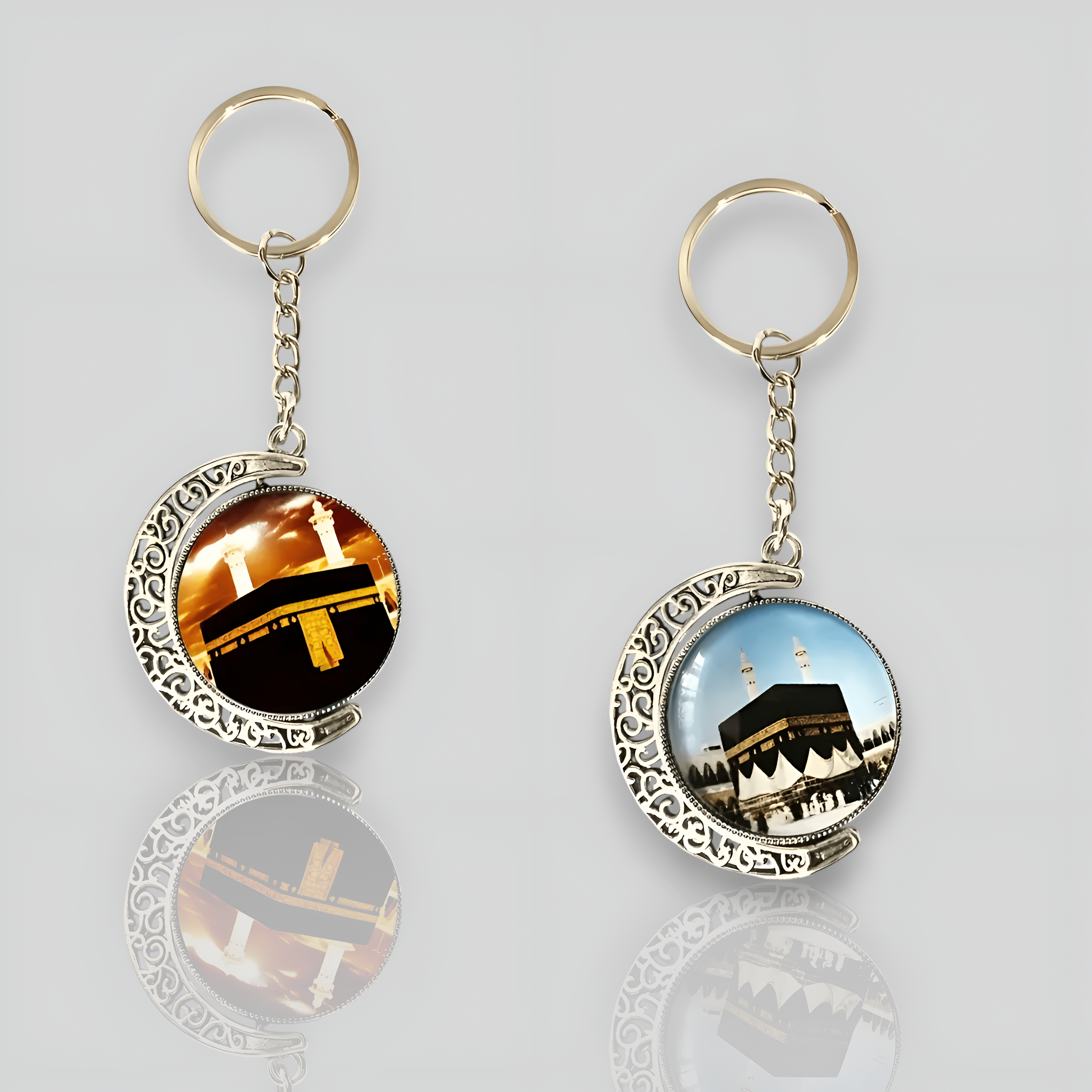 Moon Shaped Islamic Rotating Keychain - Ergosalah - Ergonomic padded prayer mat for knee support