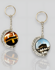 Moon Shaped Islamic Rotating Keychain - Ergosalah - Ergonomic padded prayer mat for knee support