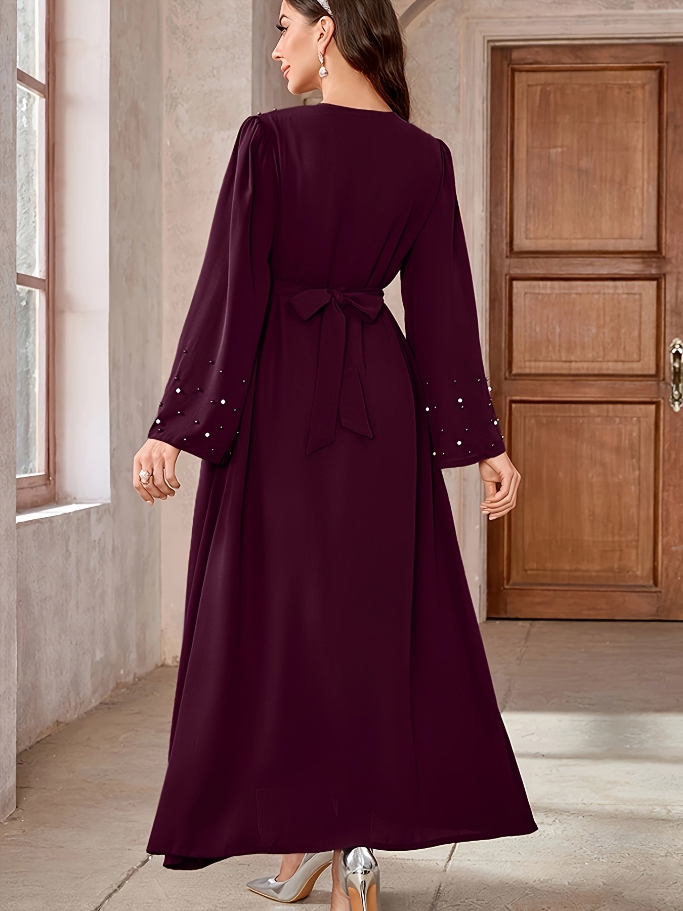 Noor - Polyester Abaya - Ergosalah - Ergonomic padded prayer mat for knee support