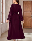 Noor - Polyester Abaya - Ergosalah - Ergonomic padded prayer mat for knee support