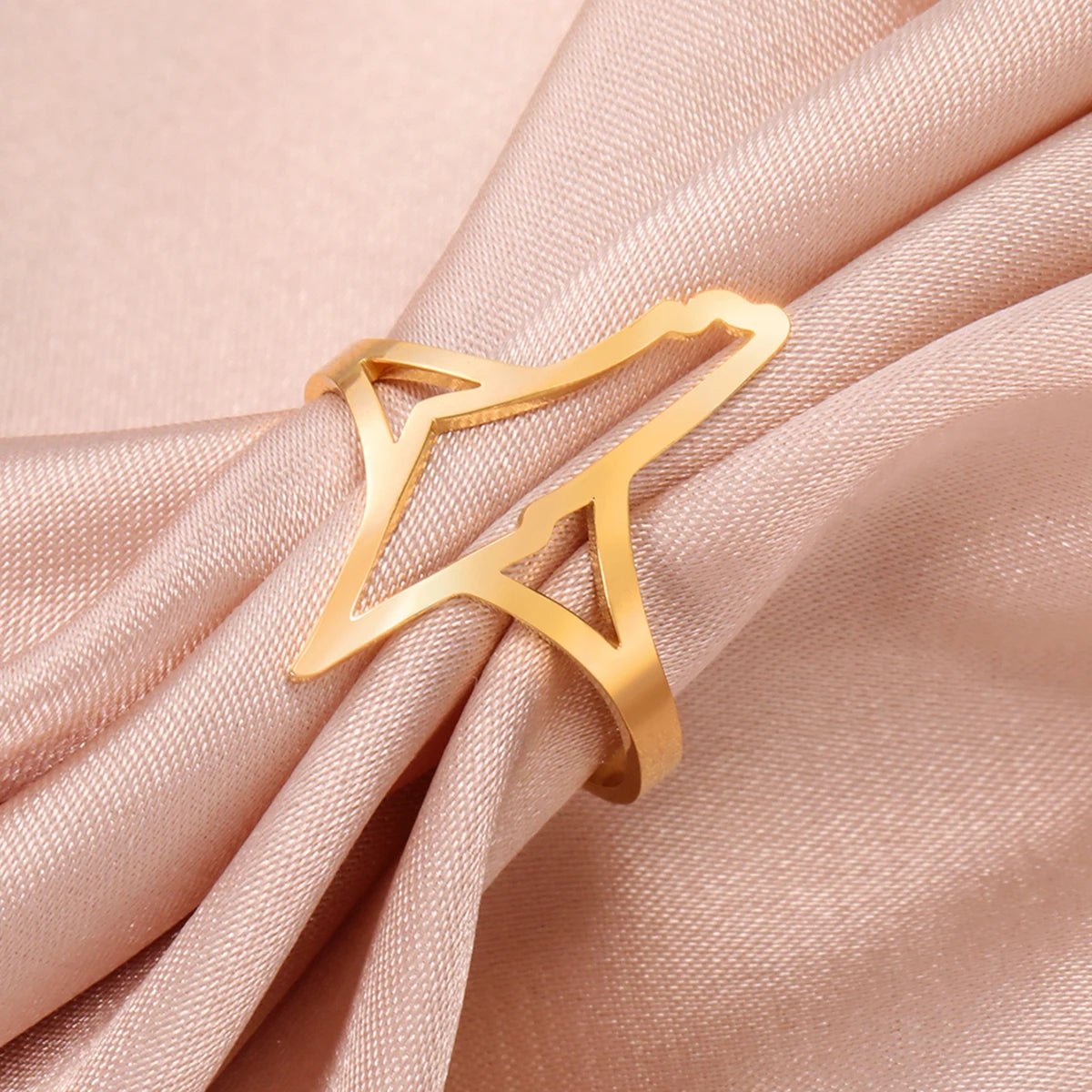 Palestine Hollow Map Ring - Ergosalah - Ergonomic padded prayer mat for knee support