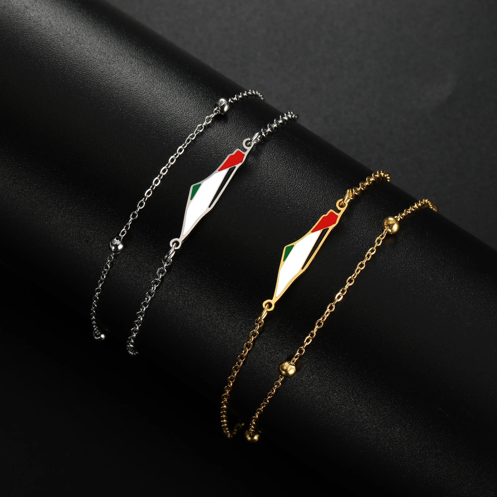 Palestine Map Bracelet Gift for All – Stainless Steel - Ergosalah - Ergonomic padded prayer mat for knee support