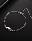 Palestine Map Bracelet Gift for All – Stainless Steel - Ergosalah - Ergonomic padded prayer mat for knee support