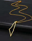 Palestine Map Necklace Stainless Steel Unisex - Ergosalah - Ergonomic padded prayer mat for knee support