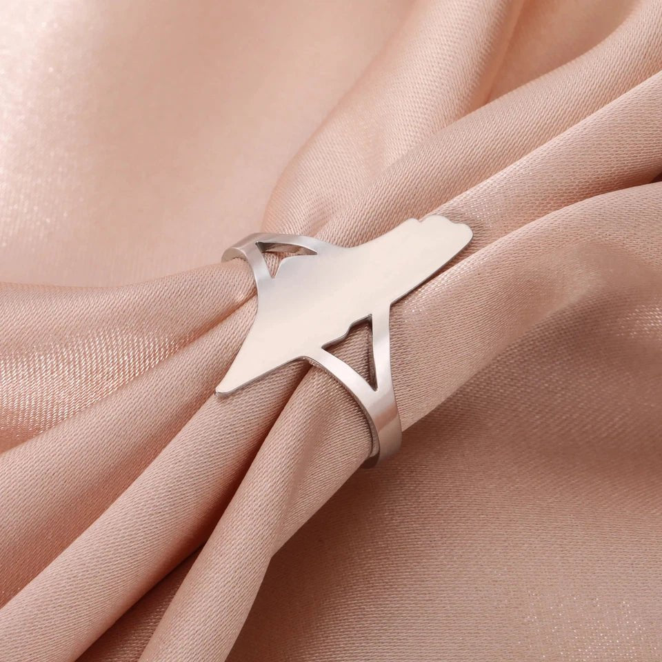 Palestine Solid Map Ring - Ergosalah - Ergonomic padded prayer mat for knee support