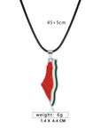 Palestine Watermelon Necklace Cord edition - Ergosalah - Ergonomic padded prayer mat for knee support