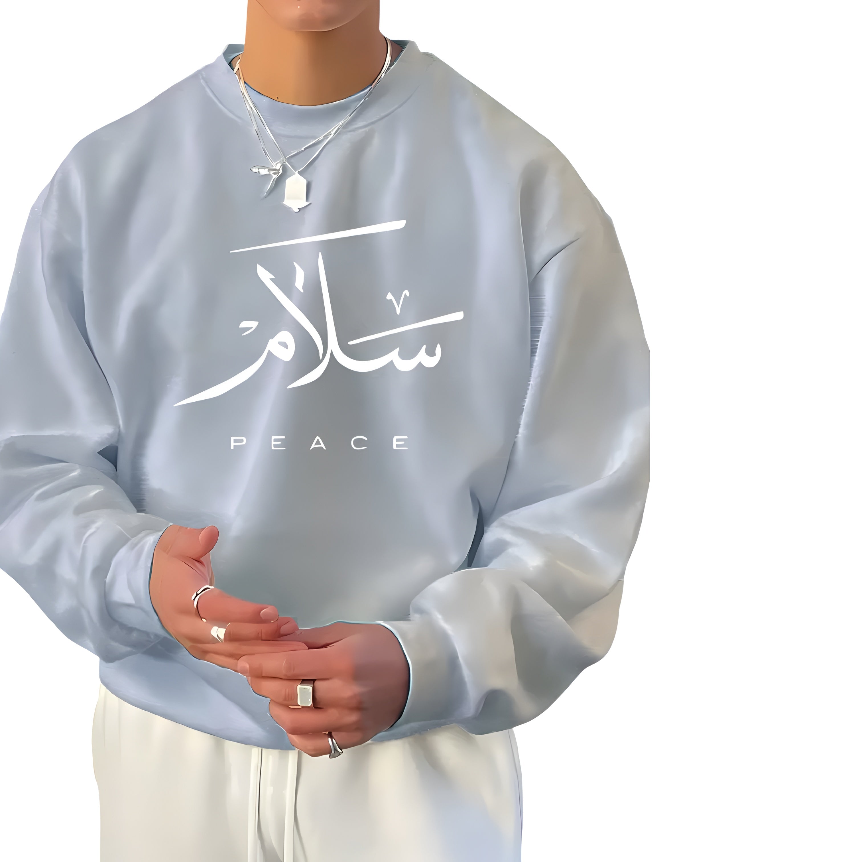 Peace Sweater (Unisex) | Front Print - Ergosalah - Ergonomic padded prayer mat for knee support