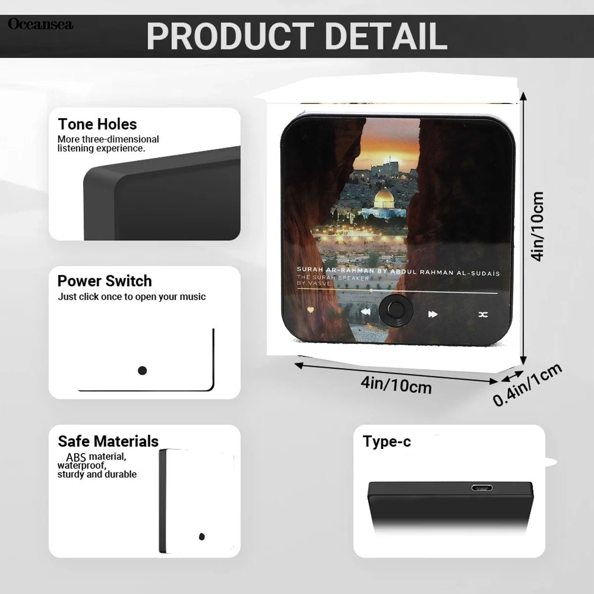 Quran Surah Player Magnet - Ergosalah - Ergonomic padded prayer mat for knee support