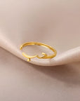 Stainless Steel Arabic Love Ring - Ergosalah - Ergonomic padded prayer mat for knee support