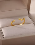 Stainless Steel Arabic Love Ring - Ergosalah - Ergonomic padded prayer mat for knee support