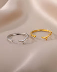 Stainless Steel Arabic Love Ring - Ergosalah - Ergonomic padded prayer mat for knee support