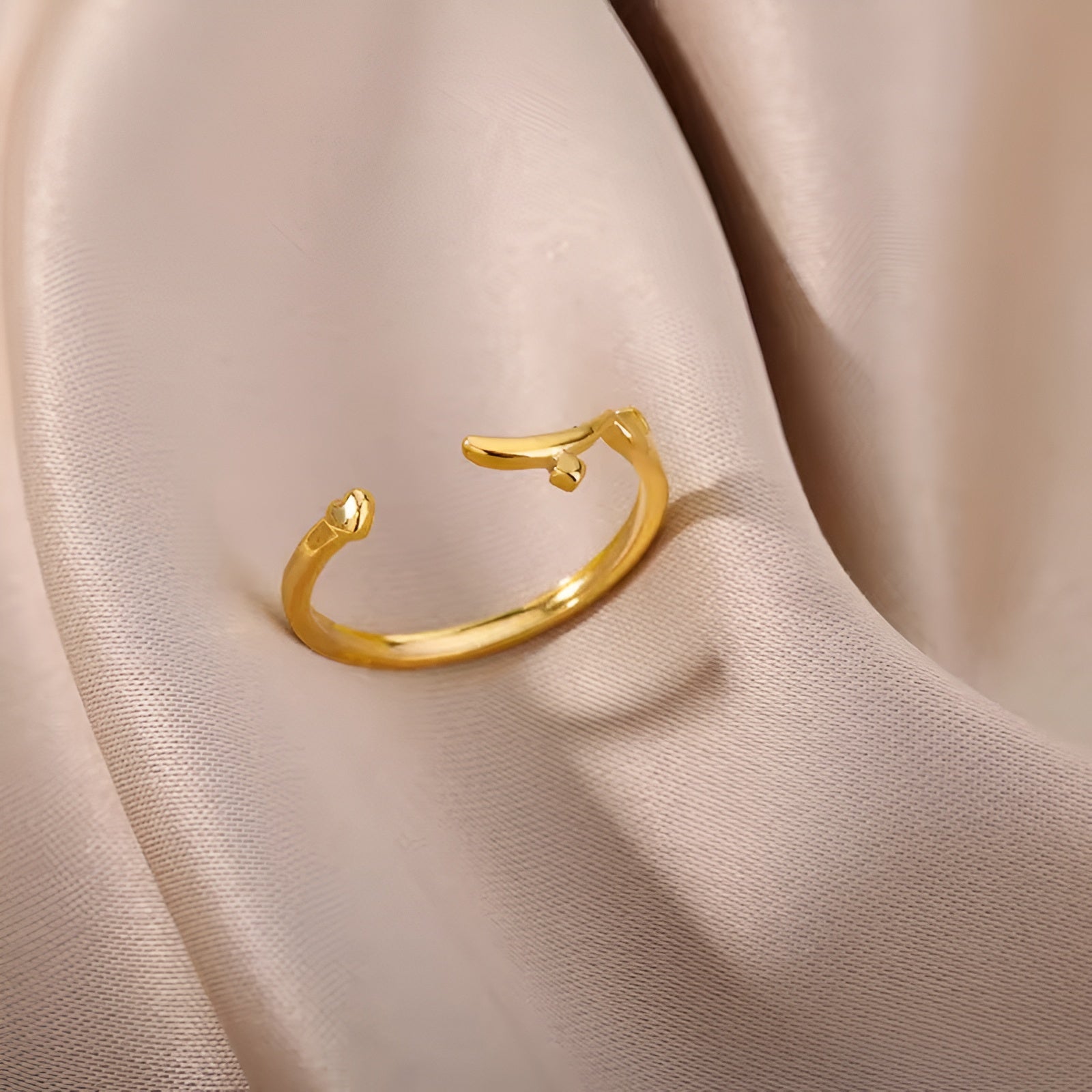 Stainless Steel Arabic Love Ring - Ergosalah - Ergonomic padded prayer mat for knee support
