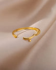 Stainless Steel Arabic Love Ring - Ergosalah - Ergonomic padded prayer mat for knee support