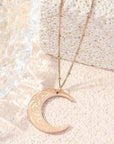 Stainless Steel Moon Pendant Necklace - Ergosalah - Ergonomic padded prayer mat for knee support