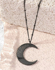 Stainless Steel Moon Pendant Necklace - Ergosalah - Ergonomic padded prayer mat for knee support