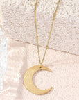 Stainless Steel Moon Pendant Necklace - Ergosalah - Ergonomic padded prayer mat for knee support