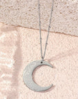 Stainless Steel Moon Pendant Necklace - Ergosalah - Ergonomic padded prayer mat for knee support