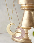 Stainless Steel Moon Pendant Necklace - Ergosalah - Ergonomic padded prayer mat for knee support