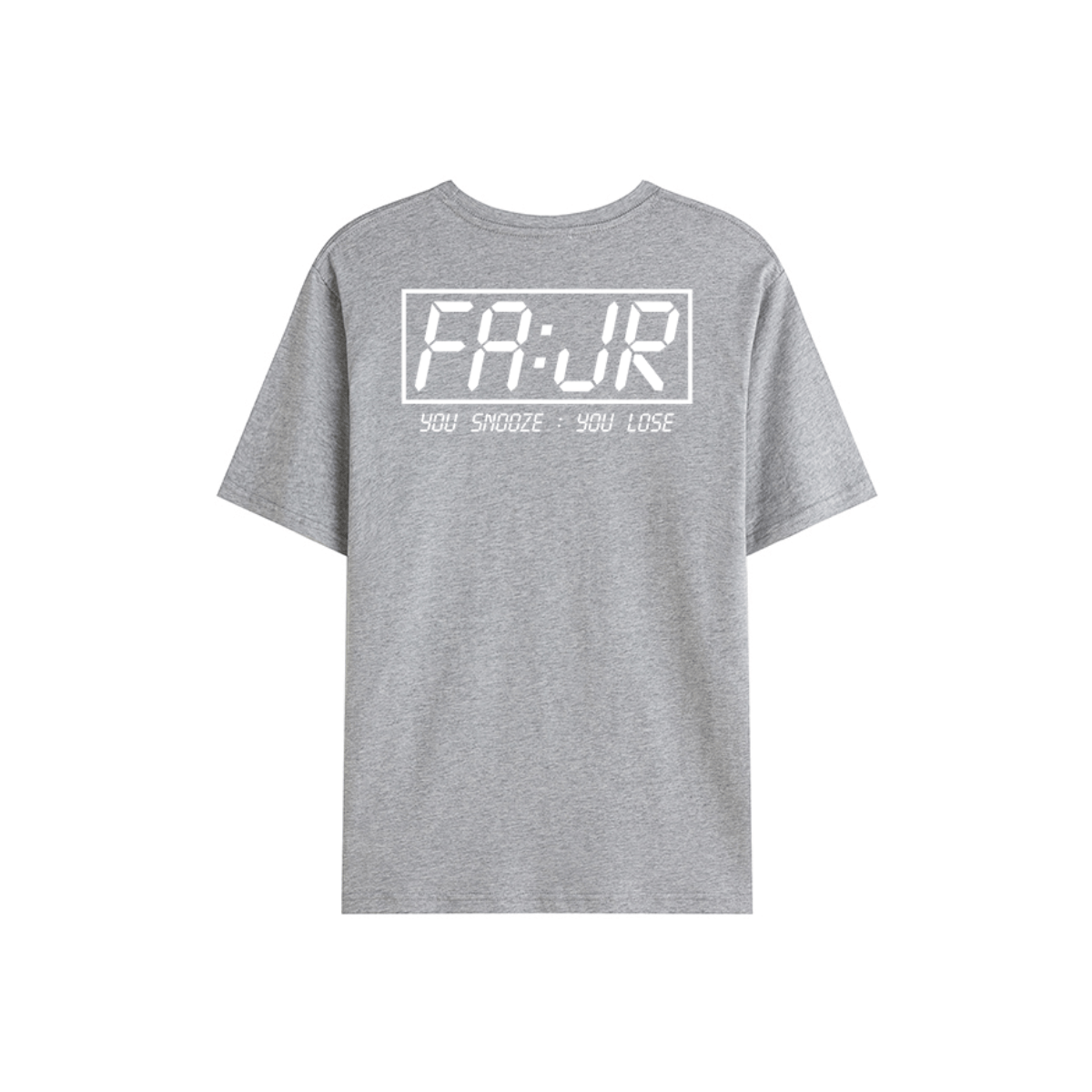 T-shirt Unisex | Fajr – You Snooze You Lose | Back - Ergosalah - Ergonomic padded prayer mat for knee support