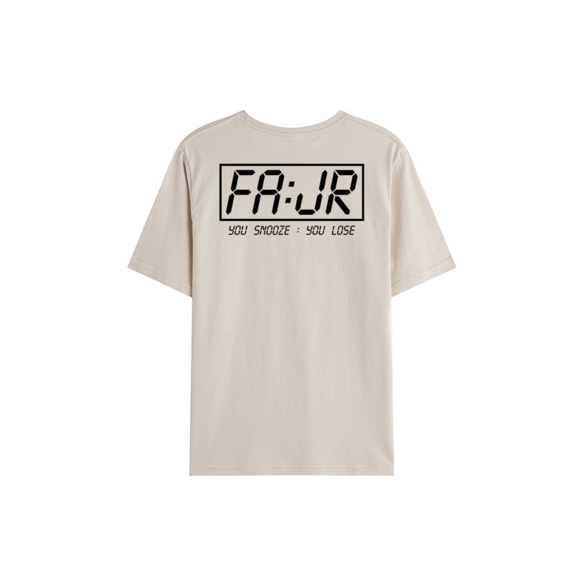 T-shirt Unisex | Fajr – You Snooze You Lose | Back - Ergosalah - Ergonomic padded prayer mat for knee support