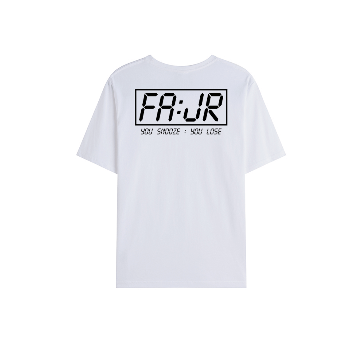 T-shirt Unisex | Fajr – You Snooze You Lose | Back - Ergosalah - Ergonomic padded prayer mat for knee support