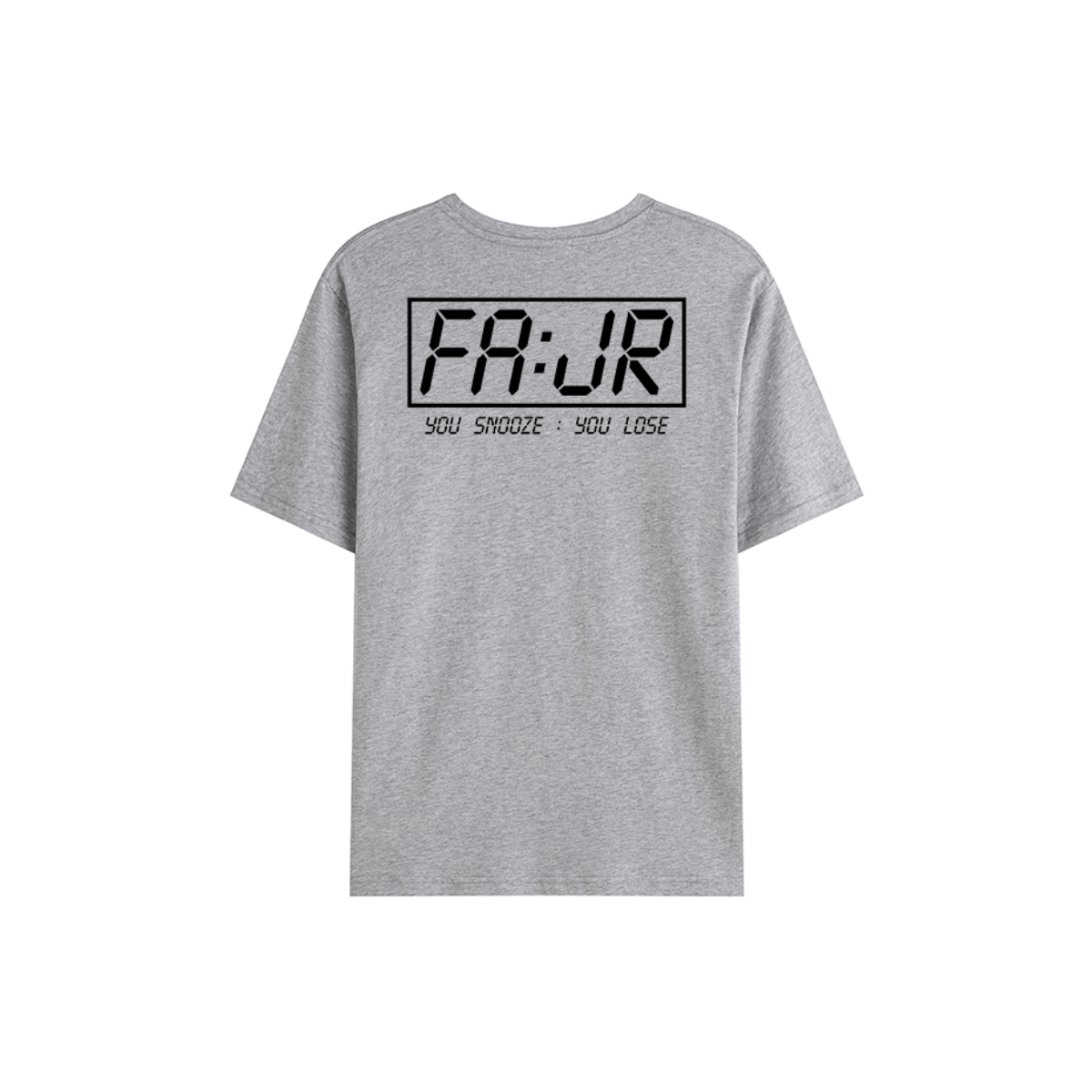 T-shirt Unisex | Fajr – You Snooze You Lose | Back - Ergosalah - Ergonomic padded prayer mat for knee support