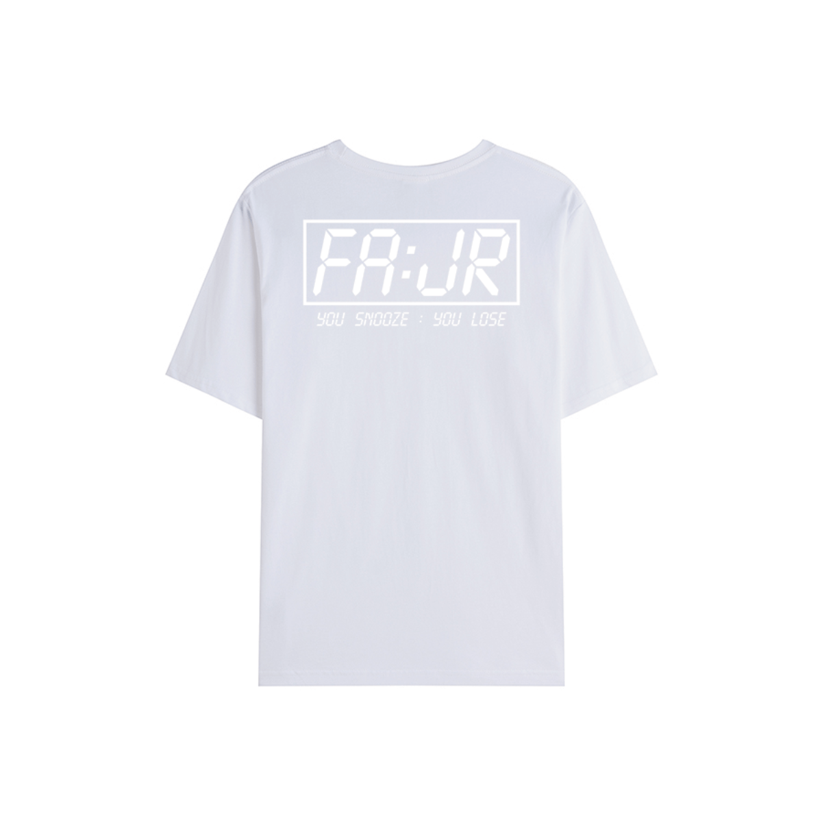 T-shirt Unisex | Fajr – You Snooze You Lose | Back - Ergosalah - Ergonomic padded prayer mat for knee support